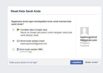 lupa kata sandi facebook