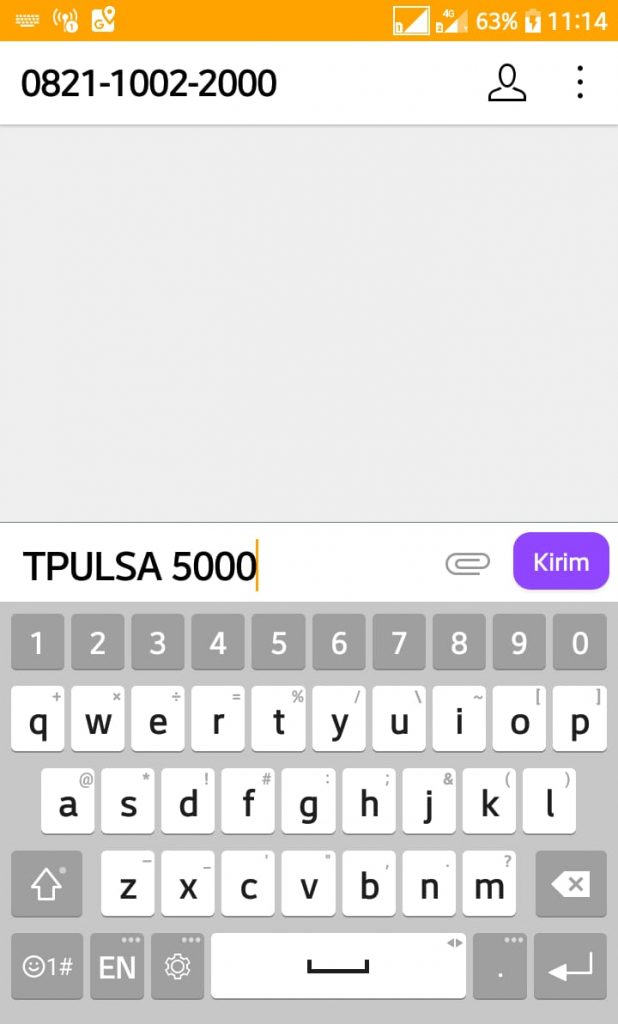 Transfer Pulsa Telkomsel lewat SMS
