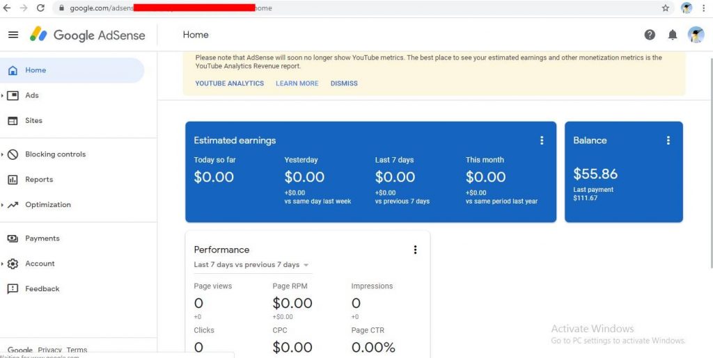 Adsense Youtube