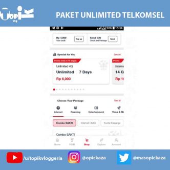 Promo Paket Telkomsel Unlimited