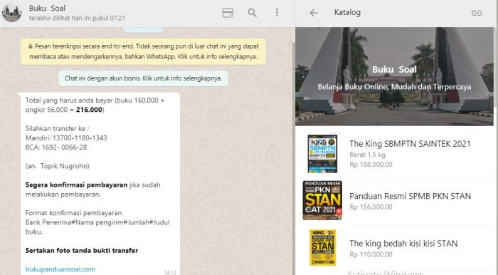 Whatsapp Fitur Belanja