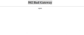 Info GTK 502 Bad Gateway
