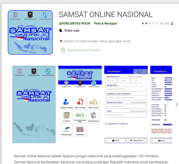 cara cek pajak kendaraan