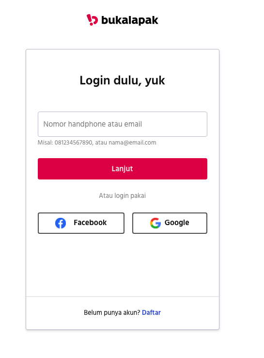 login bukalapak